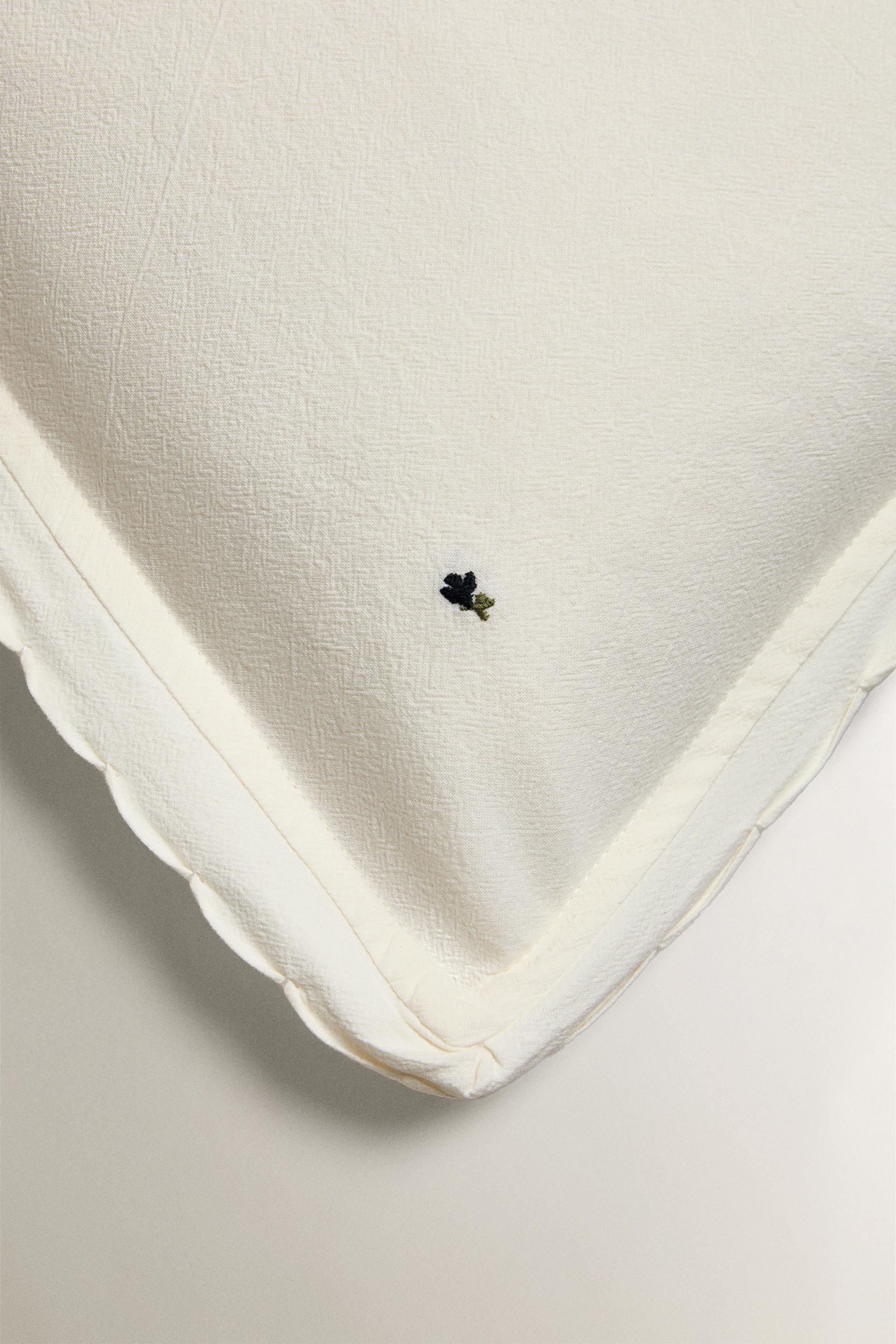 HOUSSE DE COUSSIN ENFANT FLEURS